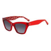 Rode Acetaat Dames Zonnebril Kate Spade , Red , Dames