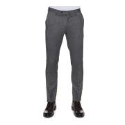 Houndstooth Skinny Fit Chino Broek Pt01 , Gray , Heren