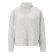 Stijlvolle Roll Neck Sweater Rich & Royal , White , Dames