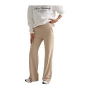 Beige Sense Wide Pants Aim'n , Beige , Dames