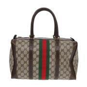 Pre-owned Canvas gucci-bags Gucci Vintage , Beige , Dames