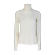 Witte Sweater Lana Cashmere Handwas Max Mara Studio , White , Dames