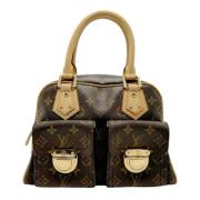 Pre-owned Fabric handbags Louis Vuitton Vintage , Brown , Dames