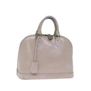 Pre-owned Leather handbags Louis Vuitton Vintage , Beige , Dames