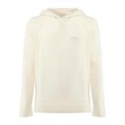 Witte hoodie met logo MC2 Saint Barth , White , Heren