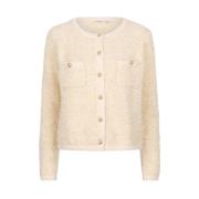 Beige Cardigan Tape Garen Esqualo , Beige , Dames