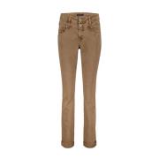 Sienna Stijlvolle Broek Red Button , Brown , Dames