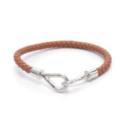 Pre-owned Leather bracelets Hermès Vintage , Brown , Dames