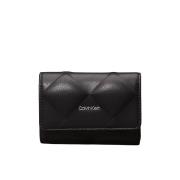 Diamantgestikte damesportemonnee Calvin Klein , Black , Dames