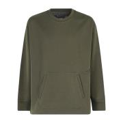 Casual Crew Neck Sweater Y-3 , Green , Heren