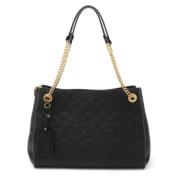 Pre-owned Leather totes Louis Vuitton Vintage , Black , Dames