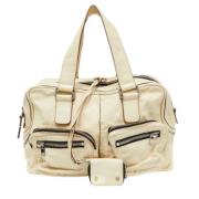 Pre-owned Leather handbags Chloé Pre-owned , Beige , Dames