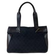 Pre-owned Canvas totes Gucci Vintage , Black , Dames