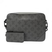 Pre-owned Leather louis-vuitton-bags Louis Vuitton Vintage , Gray , Da...