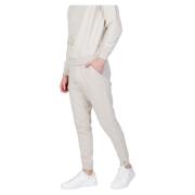 Klassieke Fleece Jogger Broek Zand U.s. Polo Assn. , Beige , Heren