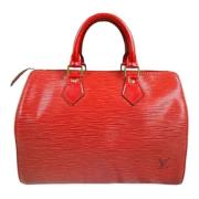 Pre-owned Leather louis-vuitton-bags Louis Vuitton Vintage , Red , Dam...