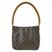 Pre-owned Canvas handbags Louis Vuitton Vintage , Beige , Dames