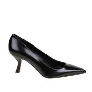 Elegante Leren Hakken Sergio Levantesi , Black , Dames