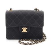 Pre-owned Canvas shoulder-bags Chanel Vintage , Black , Dames