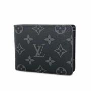 Pre-owned Leather wallets Louis Vuitton Vintage , Black , Dames