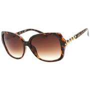 Bruine Resin Zonnebril voor Vrouwen Guess , Brown , Dames