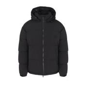 Waterafstotende Gekreukelde Jas met Stacked Logo Hugo Boss , Black , H...