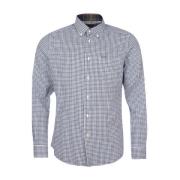 Twill Button Down Overhemd Barbour , Gray , Heren