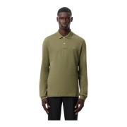 Lange Mouw Piqué Polo Shirt Lacoste , Green , Heren