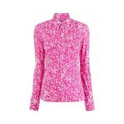 Abstract Schildereffect Print Shirt Isabel Marant , Pink , Dames