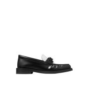 Stijlvolle platte leren loafers Jimmy Choo , Black , Dames