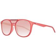 Rode Unisex Zonnebril Acetaat Frame Polaroid , Red , Unisex