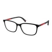 Stijlvolle Bril PS 02Rv Prada , Black , Heren