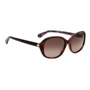 Bruine Acetaat Dames Zonnebril Kate Spade , Brown , Dames