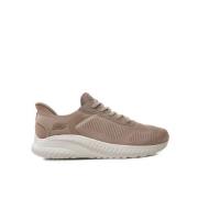 Squadchaos Stijlvolle Sneakers Skechers , Beige , Dames