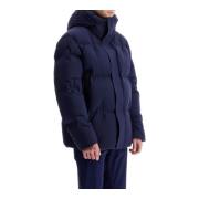 Gewatteerde Donsjack met Capuchon Ermenegildo Zegna , Blue , Heren