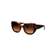 Ft1192 53F Sunglasses Tom Ford , Brown , Dames