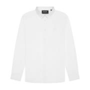 Tonal Eagle Poplin Overhemd Lyle & Scott , White , Heren