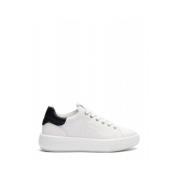 Platte Vetersneaker met SW Logo Stuart Weitzman , White , Dames