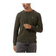 Groene C-Neck Sweater Slim Fit Tommy Jeans , Green , Heren