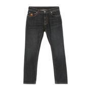 Antraciet Katoen Denim Jeans Etro , Gray , Heren