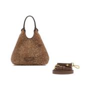 Elegante O Stijl Leren Tas Gianni Chiarini , Brown , Dames