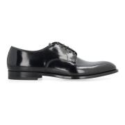 Leren veterschoenen Doucal's , Black , Heren