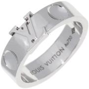 Pre-owned Metal rings Louis Vuitton Vintage , White , Dames