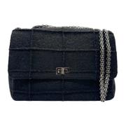 Pre-owned Felt chanel-bags Chanel Vintage , Black , Dames