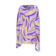 Lange Dames Poncho met Patroon MC2 Saint Barth , Purple , Dames