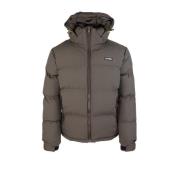 Bruine Waterdichte EcoDown Hoodiejas Iuter , Brown , Heren