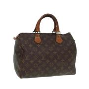 Pre-owned Canvas handbags Louis Vuitton Vintage , Brown , Dames