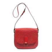 Pre-owned Leather louis-vuitton-bags Louis Vuitton Vintage , Red , Dam...