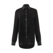 Lange blouse met decoratieve knopen John Richmond , Black , Dames