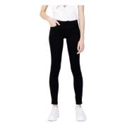 Zwarte Skinny Jeans Herfst/Winter Vrouwen Guess , Black , Dames